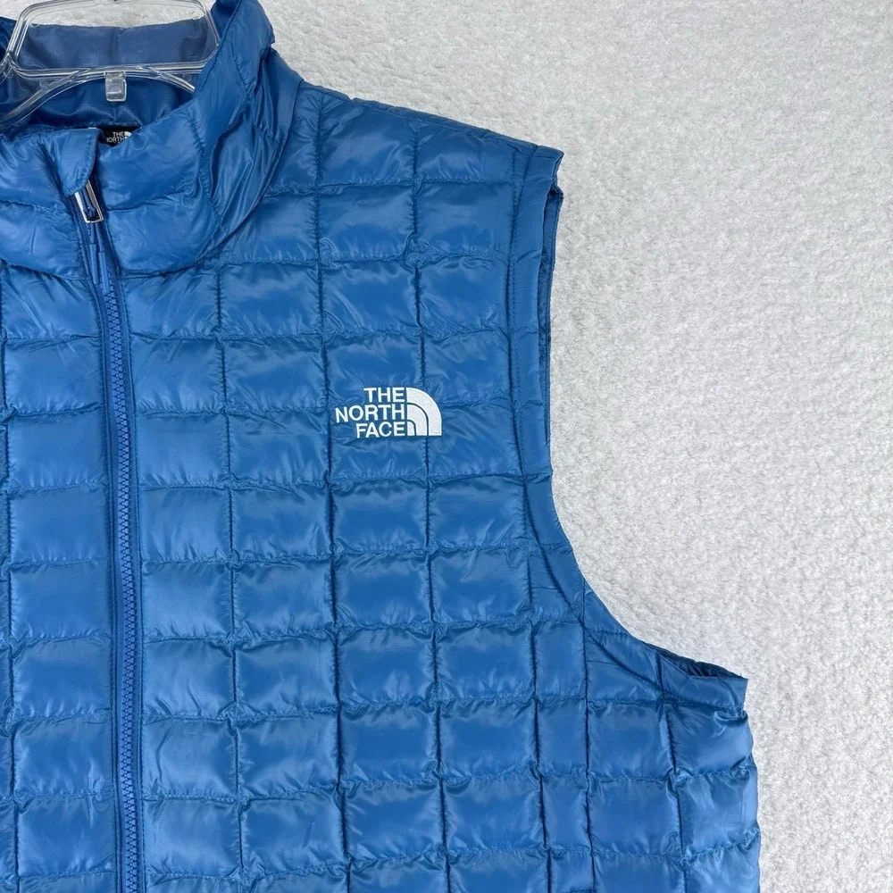 The North Face Thermoball Puffer Jacket Vest Mens XL Dusk Blue